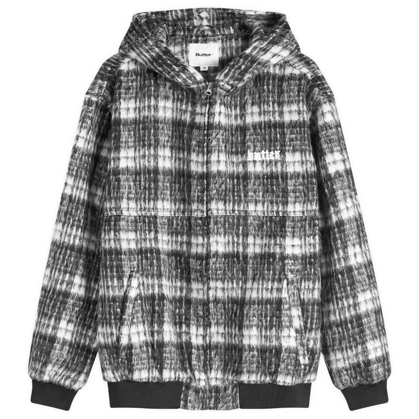 Jakna Butter Goods Hooded Jacket Large Crna | BG243602-BKW