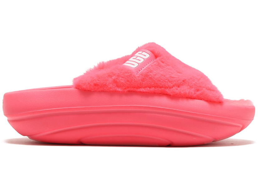 Odjeća UGG FoamO plush Slide Super Coral (Women's) Ružičasta | 1143849-SPCL