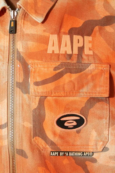 Jakna AAPE by A Bathing Ape AAPE By A Bathing Ape Camo Print Jacket Narančasta | AAPLJM7644XAM, 5