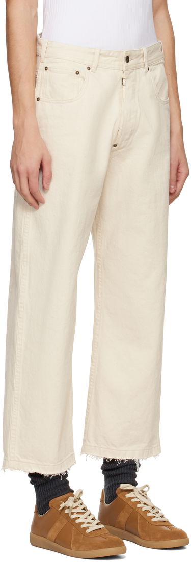 Jeans Maison Margiela Maison Margiela Frayed Jeans Bijela | S50LA0240 M30026, 4