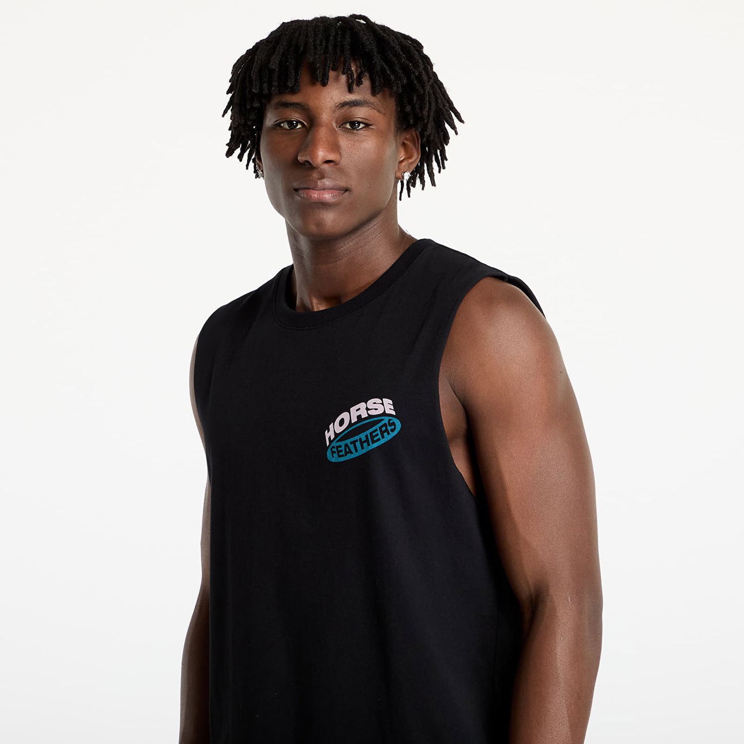 Majica bez rukava Horsefeathers Horsefeathers Orbit Tank Top Crna | SM1378A, 1