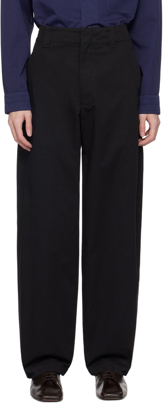 Hlače LEMAIRE Maxi Trousers Crna | PA1083 LF1255