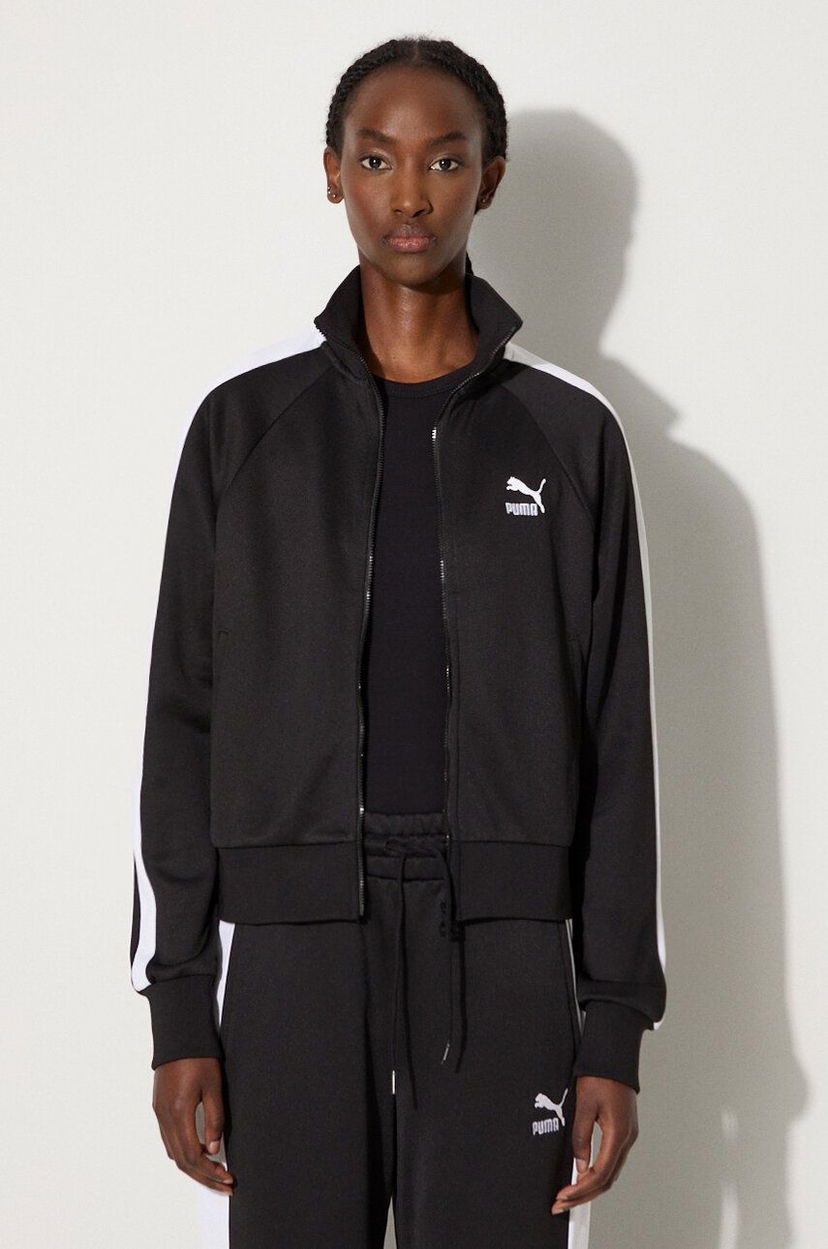Bomber jakna Puma Iconic T7 Track Jacket Crna | 627994