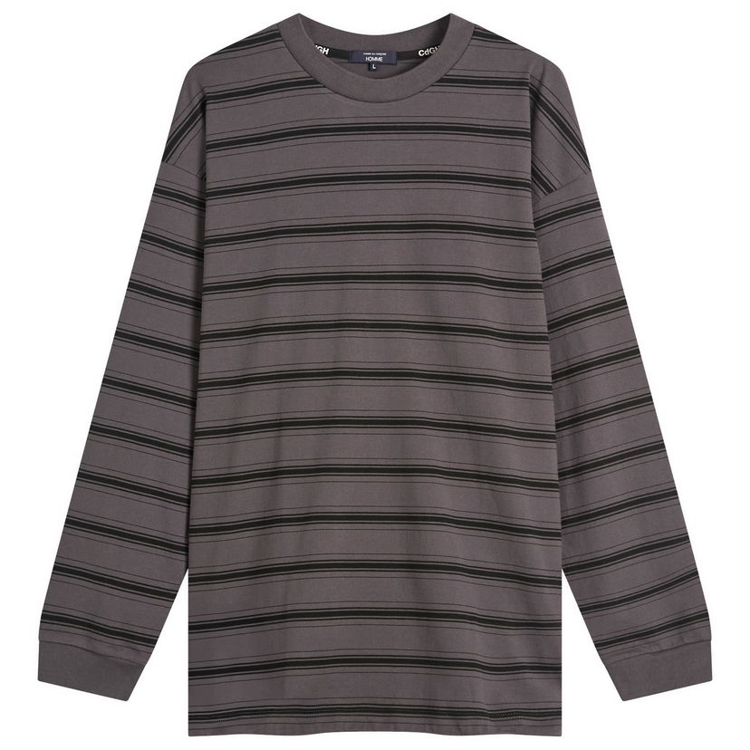 Majica kratkih rukava Comme des Garçons Homme Stripe Long Sleeve T-Shirt, Size Large Siva | HP-T002-W25-2