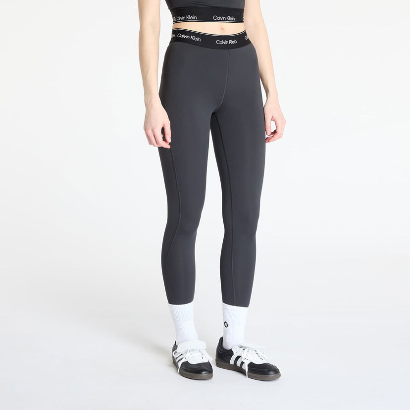 Tajice CALVIN KLEIN Calvin Klein Sport Modern Sport High Rise Leggings Siva | LVGWS5L609 UB1