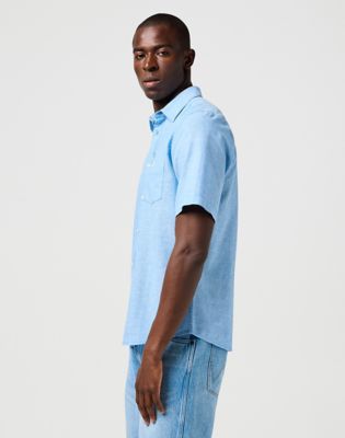 Košulja Wrangler Wrangler One Pocket Short Sleeve Shirt Plava | 112362731:XXL, 1