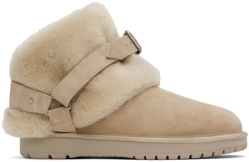 Odjeća Burberry Burberry Chubby Shearling Boots Bež | 8095352
