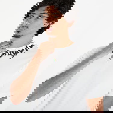 Majica kratkih rukava Palm Angels Palm Angels Neck Logo Regular T-Shirt Bijela | PMAA109F25JER0090310, 1