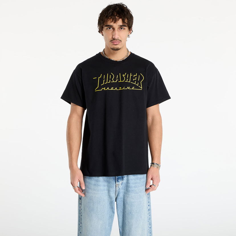 Majica kratkih rukava Thrasher T-Shirt Shadow Mag Logo Crna | 145764