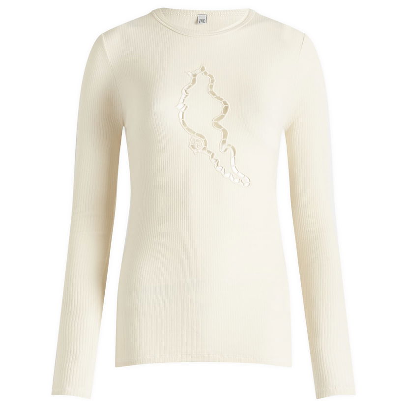 Majica kratkih rukava Baserange Ponte Long Sleeve T-Shirt Bež | TOPLS-RB-SP25-Undyed