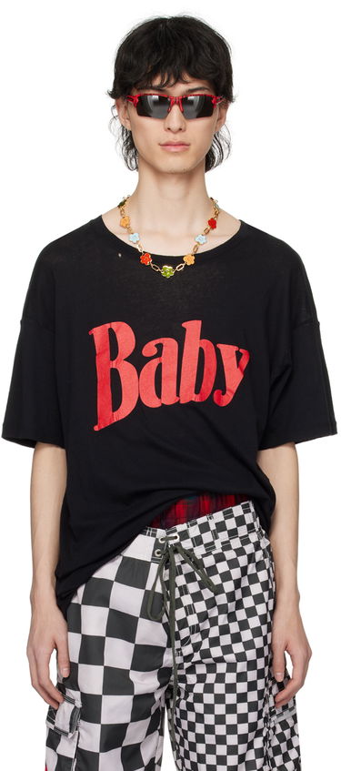 Majica kratkih rukava ERL ERL 'Baby' Print T-Shirt Crna | ERL08T016, 0