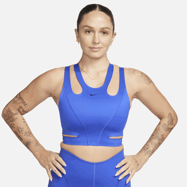 Grudnjak Nike FutureMove Light-Support Non-Padded Strappy Sports Bra Tamnoplava | FQ2640-405, 1