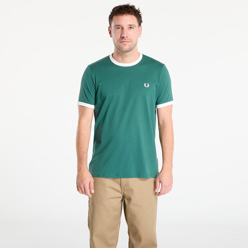 Majica kratkih rukava Fred Perry Fred Perry Ringer T-Shirt Zelena | M3519 Z93
