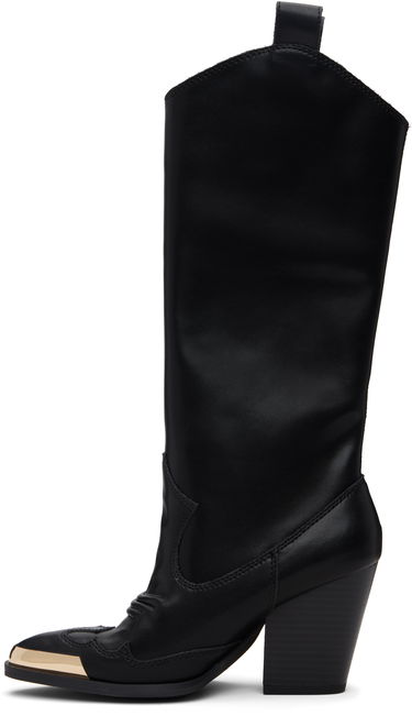 Tenisice i cipele Versace Versace Jeans Couture Logo Plaque Tall Boots Crna | E79VA3S12_EZPB68, 2