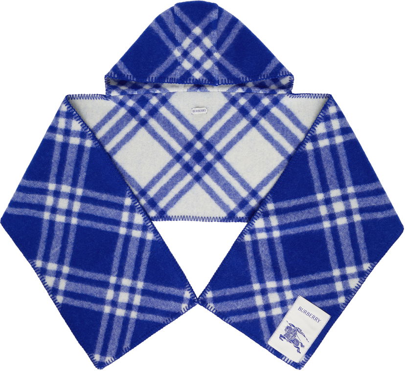 Šal Burberry Burberry Hooded Scarf Plava | 8105691