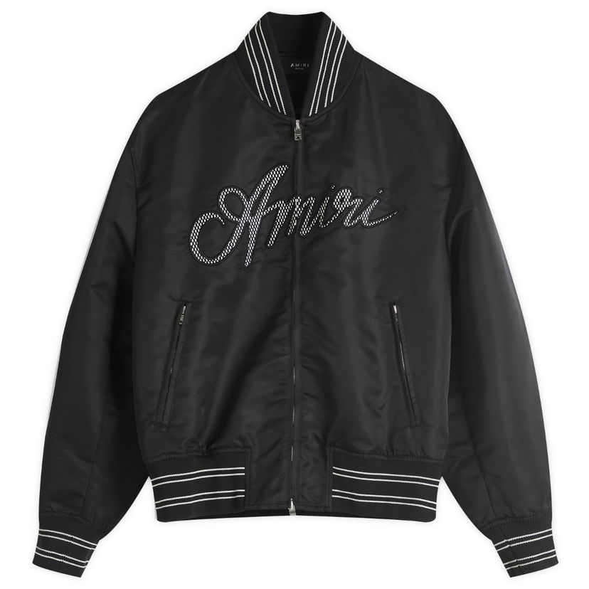 Bomber jakna AMIRI AMIRI Script Bomber Jacket, Size Large Crna | AMOUBB1037-001