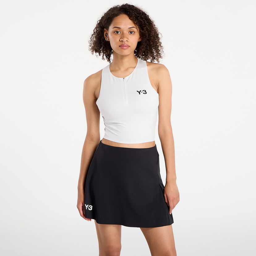 Majica bez rukava Y-3 Y-3 Crop Y-Tank Bijela | JM1147