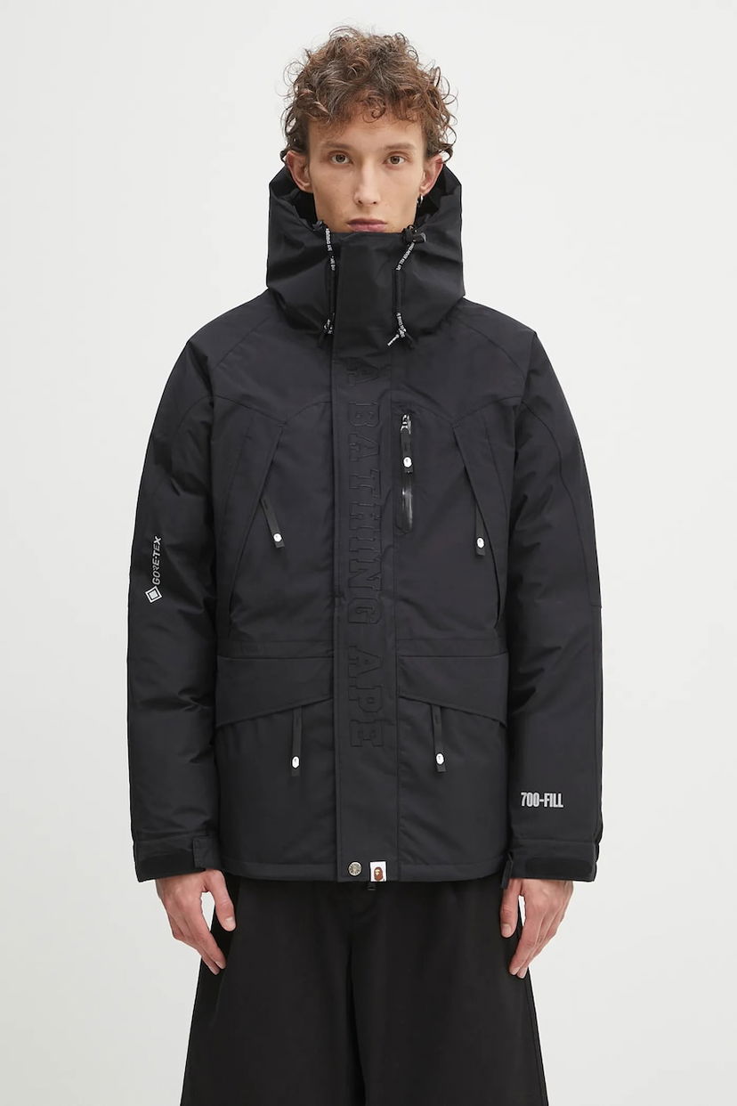 Parka BAPE A Bathing Ape Gore-Tex 700-Fill Snowboard Down Jacket Crna | 1K70144004