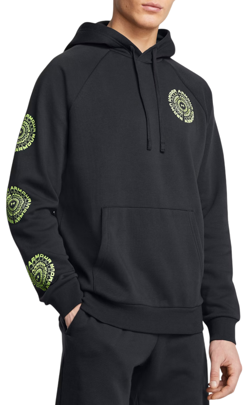 Dukserice Under Armour Rival Fleece High Brand Hoodie Crna | 1386593-001