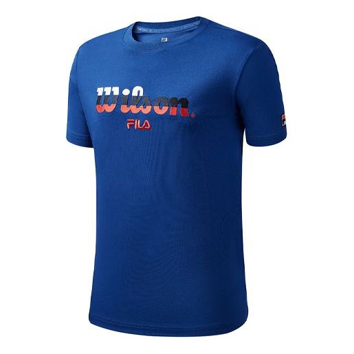 Majica kratkih rukava FILA Wilson Crossover Tennis Short Sleeve T-Shirt Plava | A11M033107F-RB