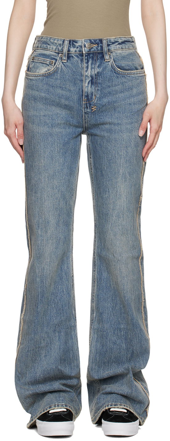 Jeans Ksubi Frayed Soho Jeans Plava | WPF24DJ017