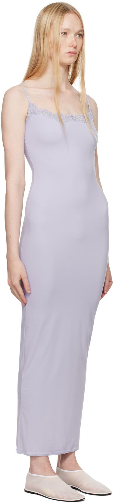 Haljina SKIMS SKIMS Fits Everybody Lace Long Slip Maxi Dress Ljubičasta | DR-MAX-9257W, 1