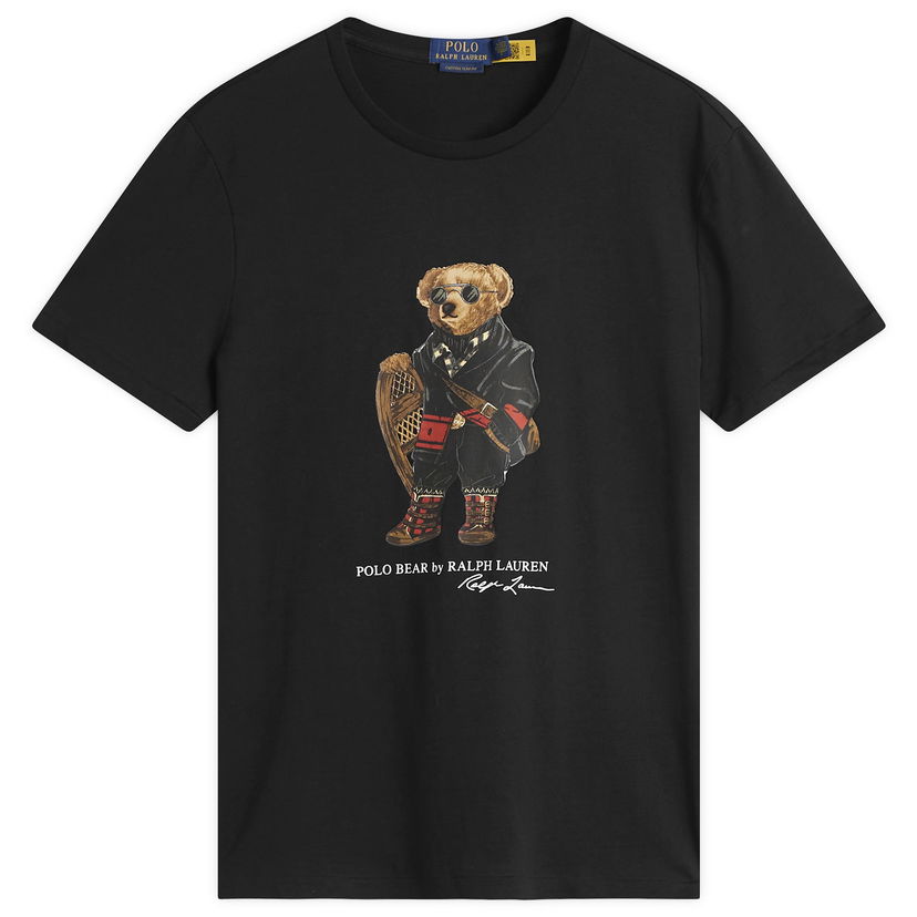 Majica kratkih rukava Polo by Ralph Lauren Holiday Bear T-Shirt Crna | 710P00094001-BLK
