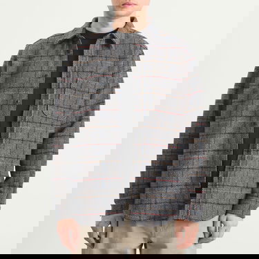 Košulja Portuguese Flannel Flannel Herringbone Plaid Overshirt Višebojno | AW25076-GRY, 2