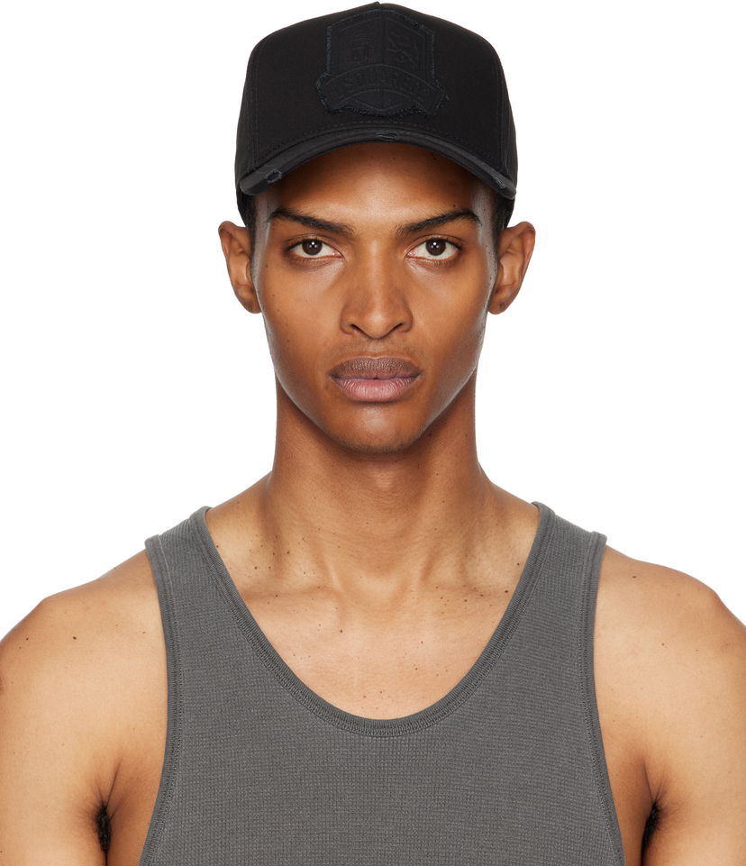 Kapa DSQUARED2 Dsquared2 Logo Baseball Cap Crna | BCM0928_05C00001
