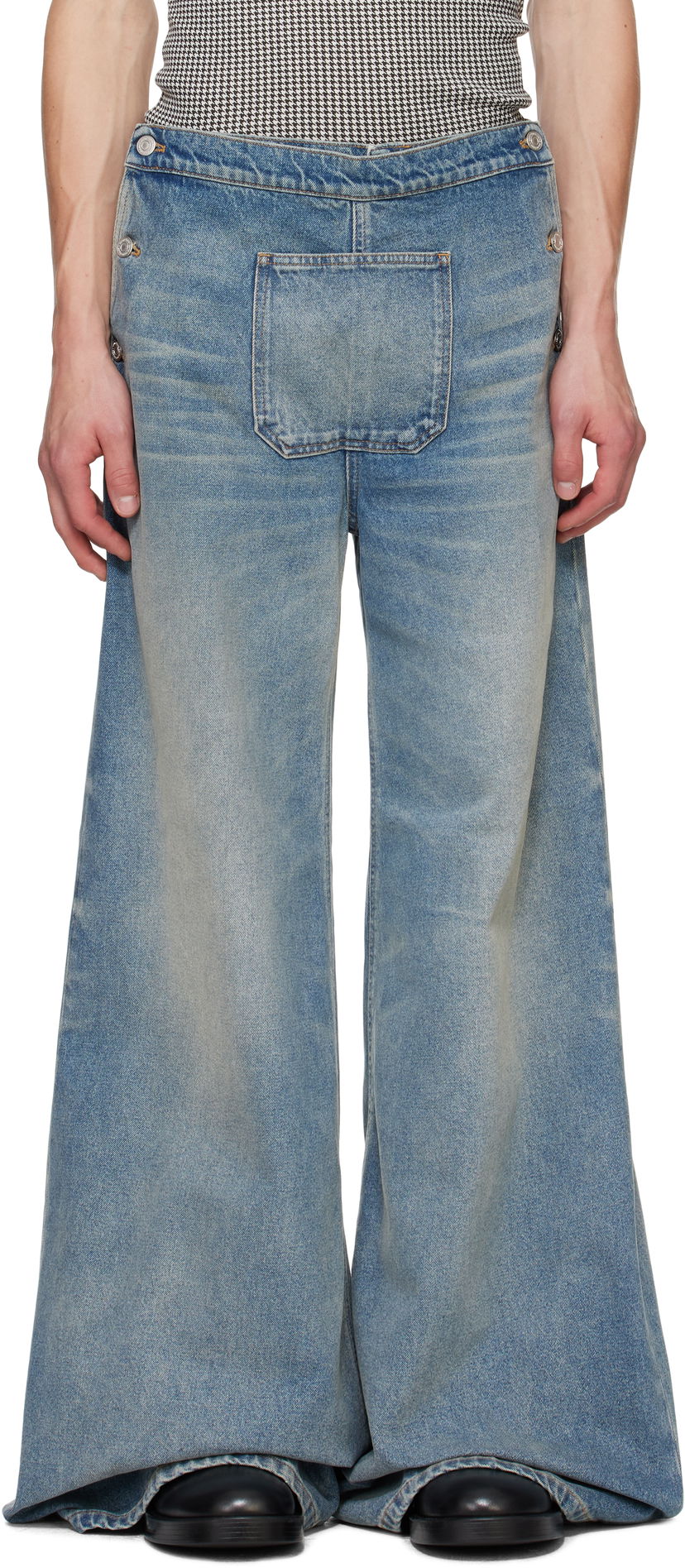 Jeans Courrèges Courrèges One Pocket Baggy Jeans Plava | 324DPA238DE0033