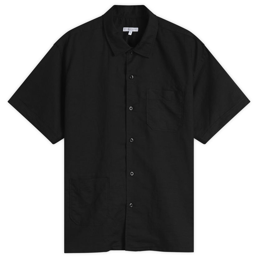 Košulja Engineered Garments Engineered Garments Camp Shirt Handkerchief Linen, Size Large Crna | QT017-RK299