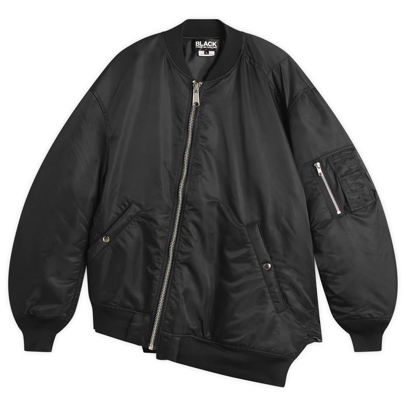 Bomber jakna Comme des Garçons Comme des Garçons BLACK Asymmetric Bomber Jacket Crna | 1P-J011-W25-1