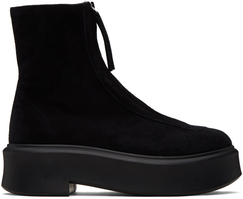 Odjeća The Row The Row Zipped I Suede Boots Crna | F1144-L25