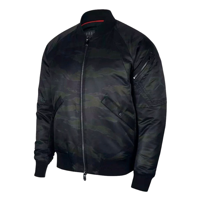 Bomber jakna Jordan Sportwear J-1 OW Camo Bomber Jacket Crna | AH0687-013