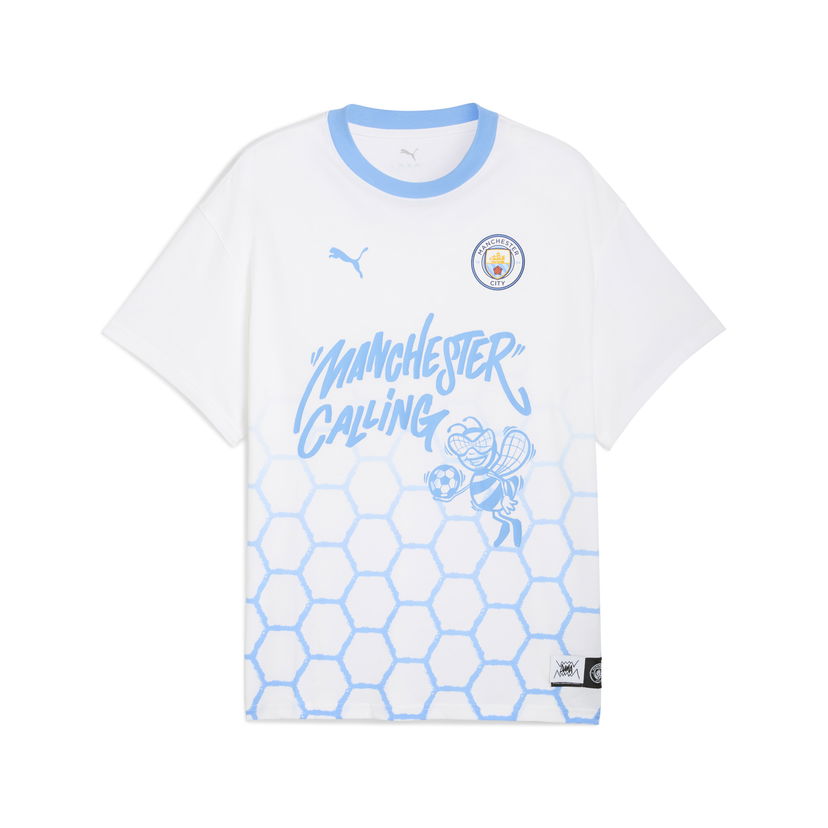 Majica kratkih rukava Puma PUMA HOOPS x MANCHESTER CITY Men's Basketball T-Shirt Bijela | 631695_01
