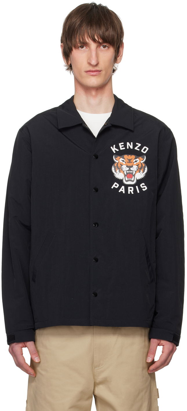 Jakna KENZO Paris Lucky Tiger Jacket Crna | FE55BL0629NG