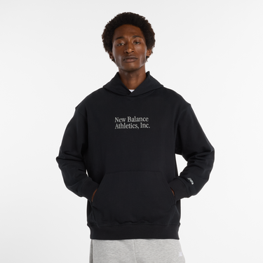 Dukserice New Balance Athletics, Inc. Hoodie Crna | NBMT53925BK, 0