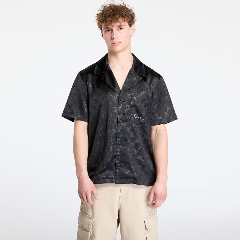 Košulja Karl Kani Karl Kani Signature AOP Resort Shirt Crna | PD00005369