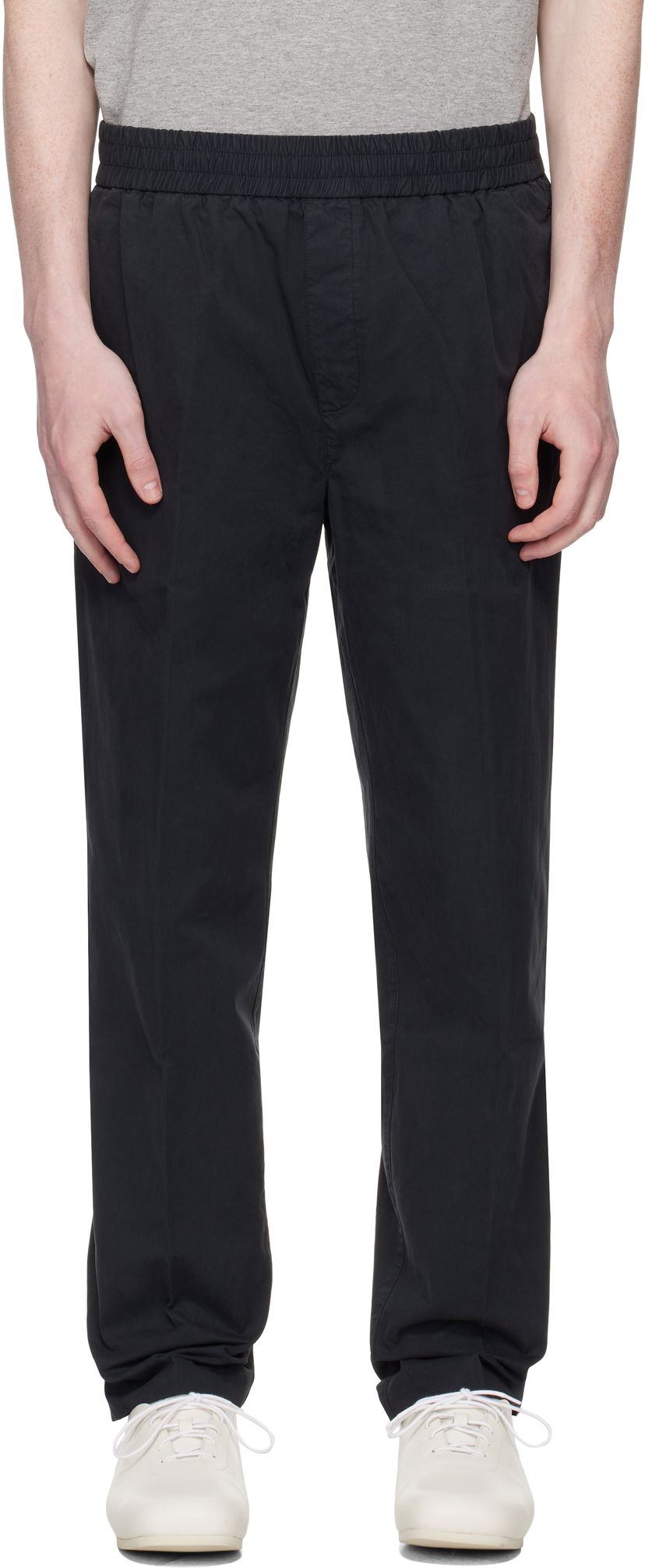 Hlače A.P.C. A.P.C. Pieter Elasticated Waist Trousers Crna | COHKU-H08394