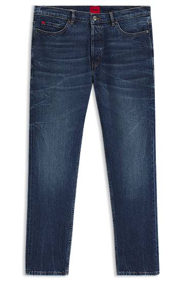Jeans BOSS Tapered-Fit Stretch Denim Jeans Plava | 50542679