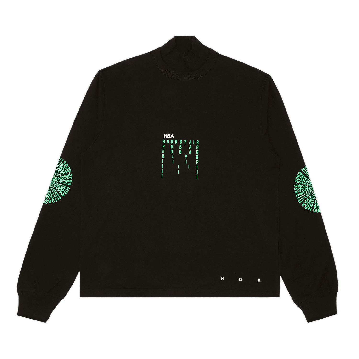 Majica kratkih rukava Hood By Air Long-Sleeve Tee Crna | HBA 152B, 0