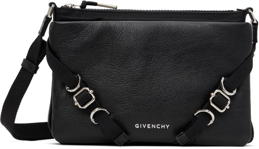 Torba za rame Givenchy Givenchy Voyou Skinny Crossbody Bag Crna | BKU04WK1ZV001