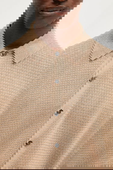 Džemper Paul Smith Paul Smith Linen Blend Cardigan Bež | M1R.258Z.P02681, 3