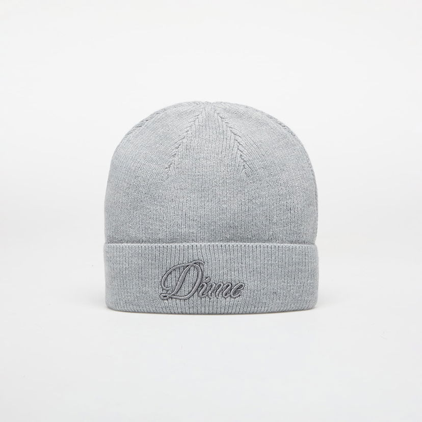 Kapica Dime DIME Cursive Wool Fold Beanie Siva | DIMEHO2428GRY