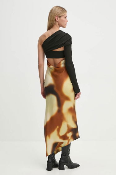 Haljina Nanushka One-shoulder Maxi Dress with Abstract Print Višebojno | NW24FWDR41050, 1