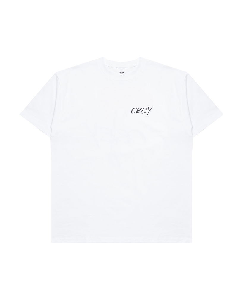 Majica kratkih rukava OBEY Obey Poppies T-Shirt Bijela | 165264123-WHT