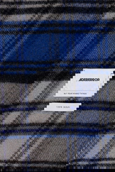 Šal ADER ERROR Plaid Muffler Scarf Plava | BMADFWAC0401BL, 4