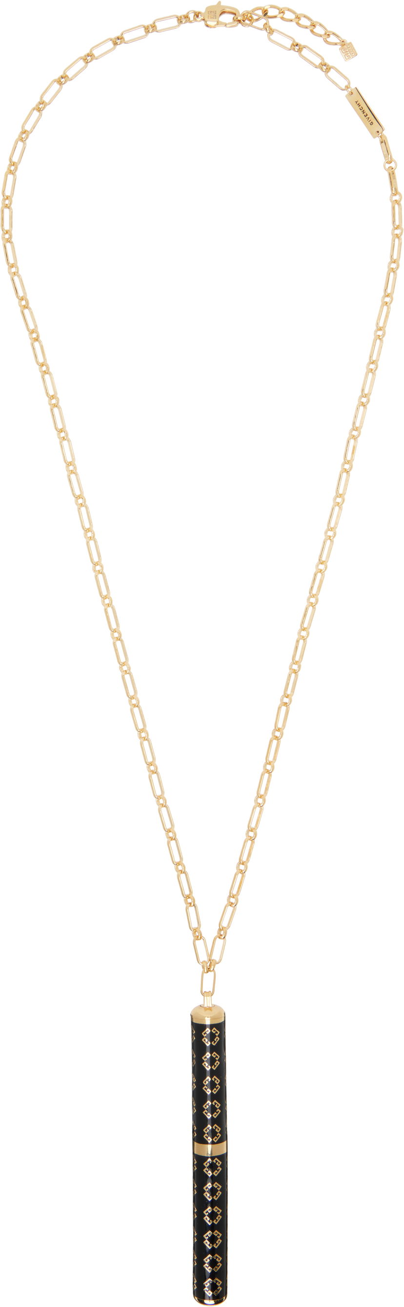 Ogrlica Givenchy Givenchy Charm Pen Monogram Pendant Necklace Metalik | BN00EZF045005