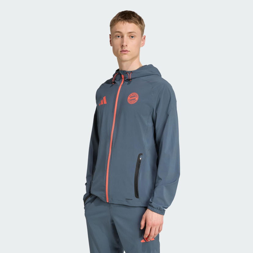 Vjetrovka adidas Performance FC Bayern Munich Tiro 25 Competition Vis Tech Jacket Siva | JV5343