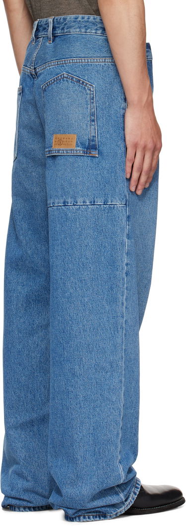 Jeans Maison Margiela MM6 Maison Margiela Wide-Leg Jeans Plava | SH0LA0023 M30018, 2